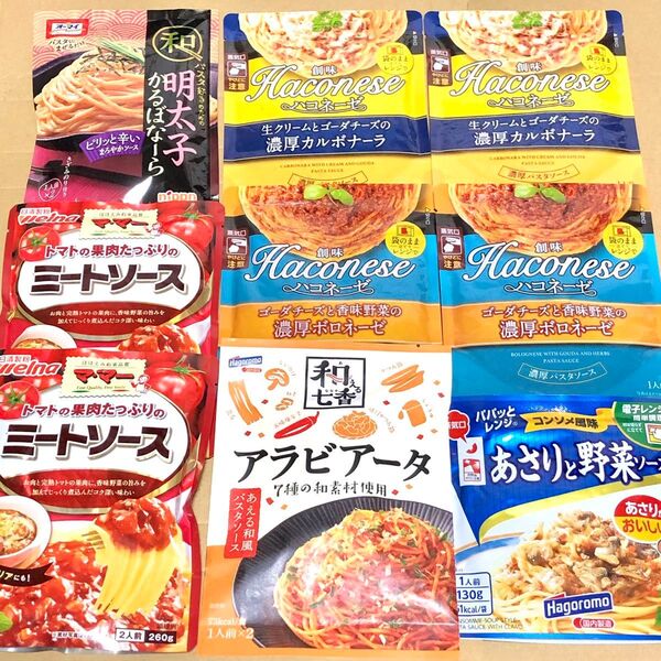 14 お得大量 9袋 ハコネーゼ カルボナーラ ボロネーゼ ミートソース 明太子 あさり ポイント利用 クーポン利用 パスタ