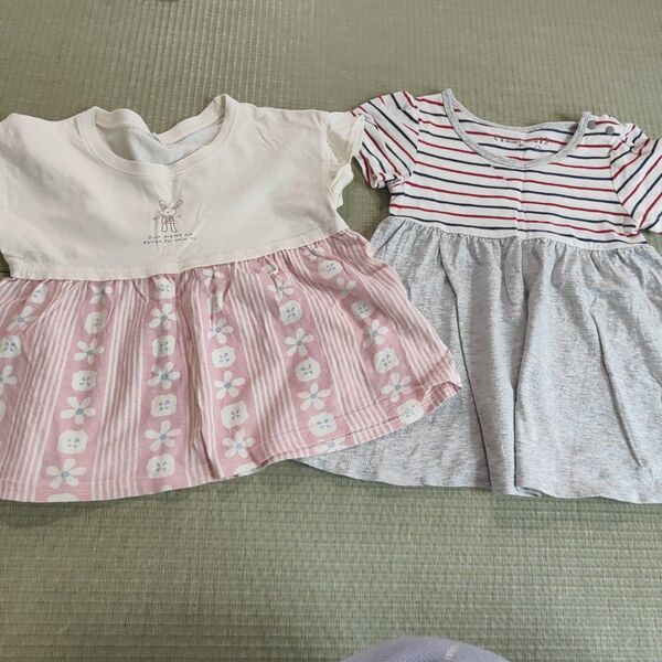 ベビー服 半袖 Tシャツ 2点セット 90
