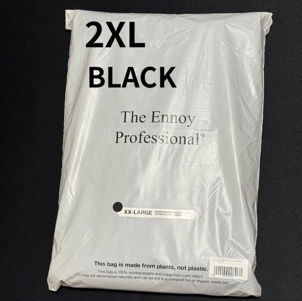 【新品】XXL ennoy パックT 2枚入り 長袖 2XL 黒 ブラック ロンT エンノイ スタイリスト私物
