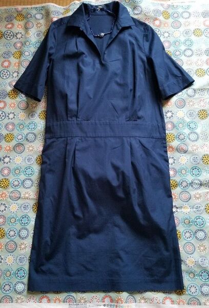 MARGARET HOWELL コットンワンピース Ⅰ ネイビー(極美品)
