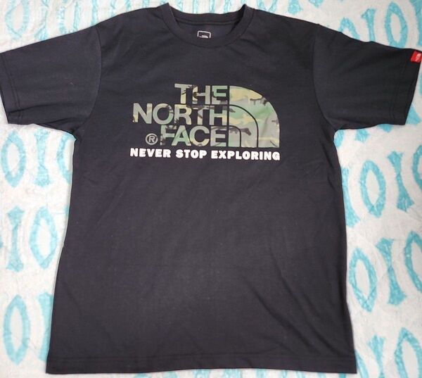 THE NORTH FACE ノースフェイス カモフラブラック 半袖Tシャツ Mサイズ