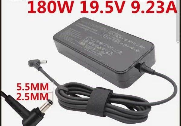 180W ACアダプター 19.5V 9.23A 外径5.5mm、内径2.5mm