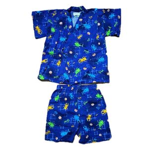 子供用 甚平 昆虫柄 95サイズ