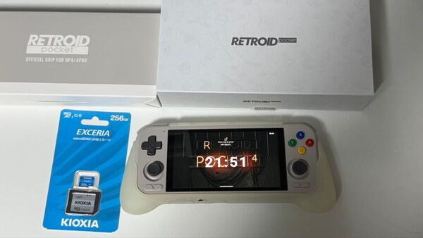 Retroid Pocket4Pro 純正グリップ、Micro SDカード256GBセット レトロイドポケット4プロ