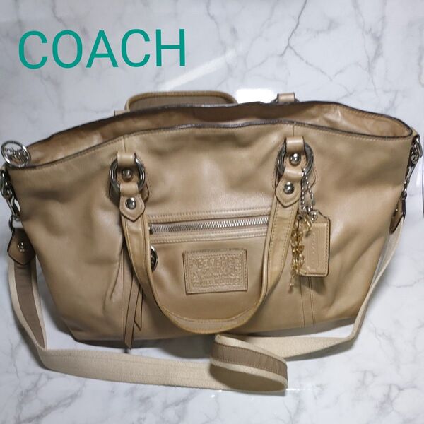 COACH コーチ ポピー 2way トートバッグ ショルダーバッグ