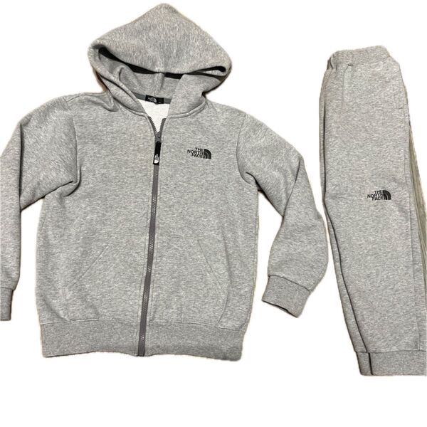 THE NORTH FACE キッズ スウェットセットアップ グレー 130140