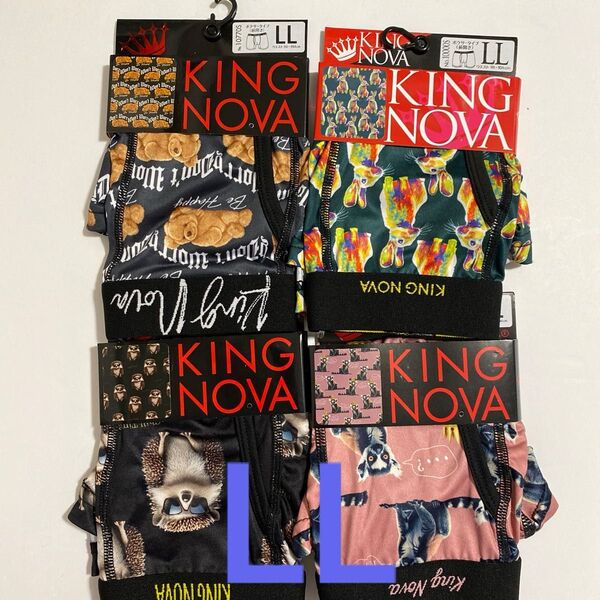 KING NOVA ボクサーパンツ LL 4枚セット アニマル