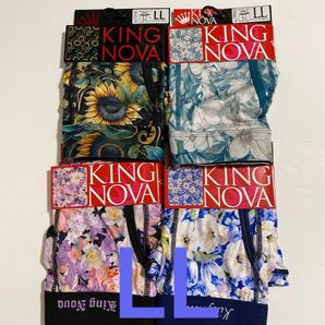 KING NOVA ボクサーパンツ LL 4枚セット 花