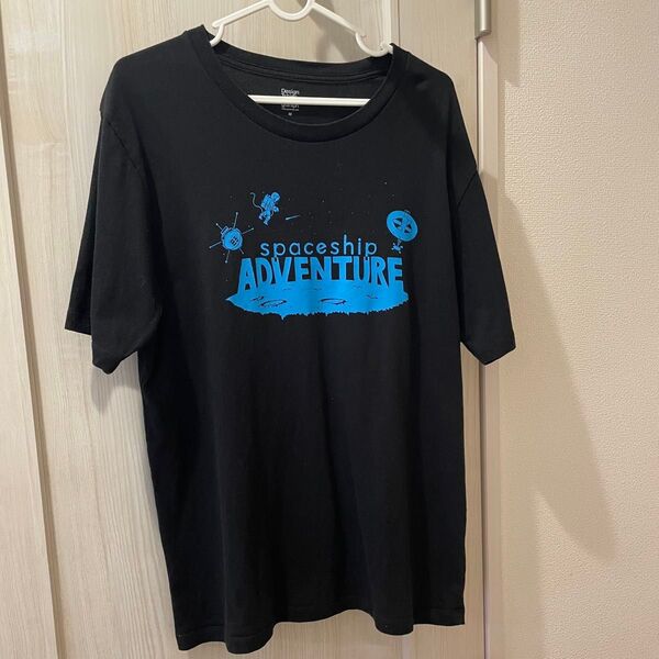 Design Tshirts Store graniph Tシャツ M 黒 spaceship adventure