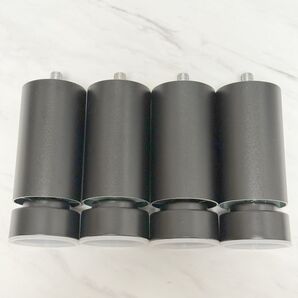 家具の脚 継足 4本セット M10規格 ボルト付き Black 12cm