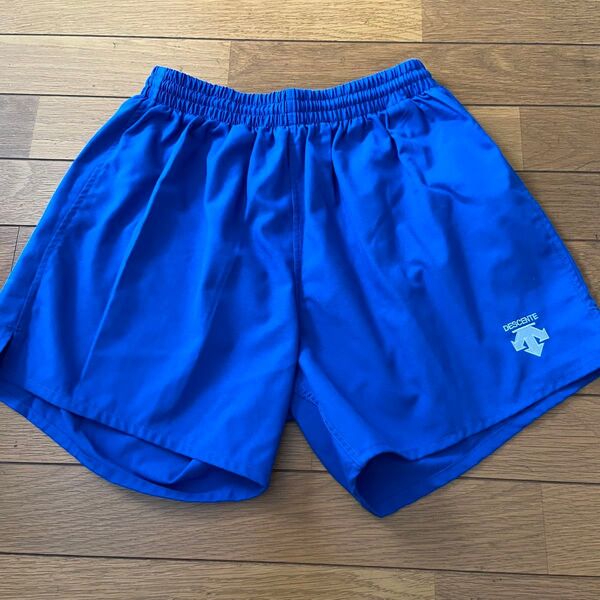 DESCENTE バレーボール ハーフパンツ ブルー サイズL