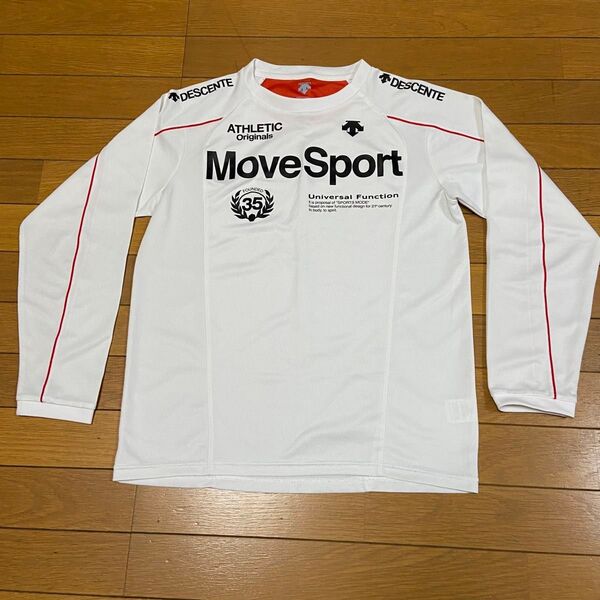 DESCENTE MoveSport 長袖Tシャツ スポーツ バレーボール ホワイト