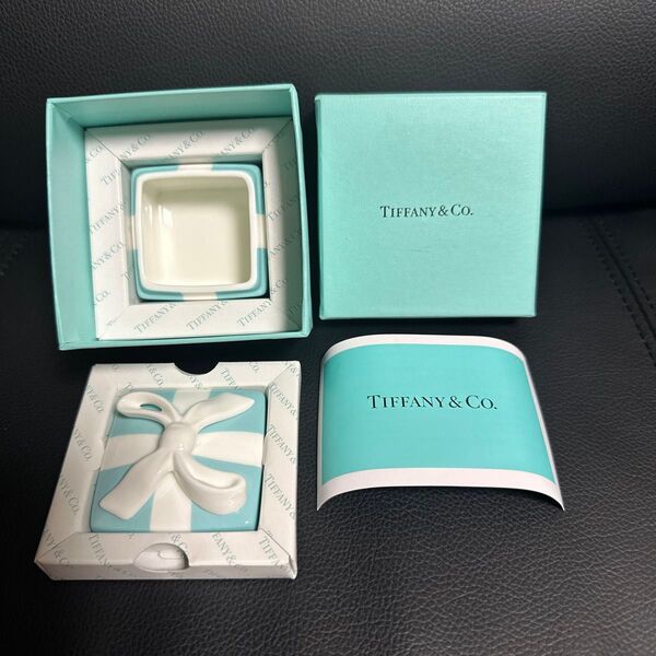 ティファニー ミニ ブルー ボウ ボ ックスTIFFANY&Co. 小物入れ インテリア 未使用 箱付き