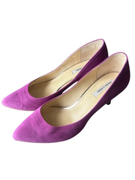odette e odile オデットエオディール ヌバックパンプス パープル系 24cm