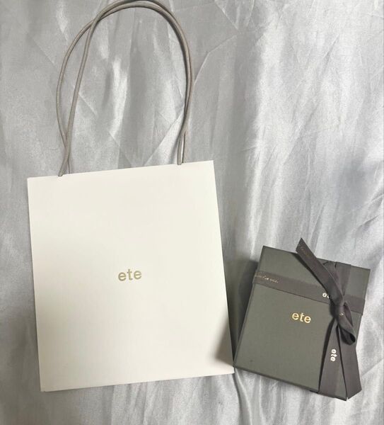 ete エテ ブレスレット 空箱 ショップ袋 ショッパー リボン付き ギフト プレゼント 紙袋