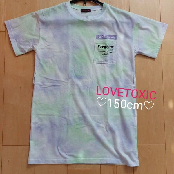 LOVETOXIC ラブトキ 半袖Tシャツワンピース M 150cm