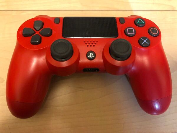 動作良好 美品 PS4 DUALSHOCK4 マグマ・レッド 赤 デュアルショック4