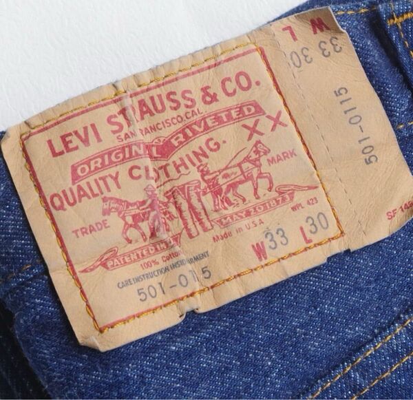 デッドストック 66後期 80s 米国製 オリジナル Levi’s 501 W33 L30 クロカン デニム パンツ ジーンズ