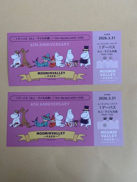 ムーミンバレーパーク 1デーパス チケット
