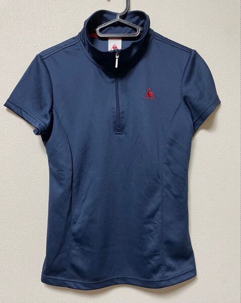 le coq sportif ハーフジップシャツ ネイビー レディース ゴルフウェア Mサイズ