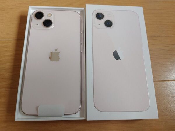 美品 アップル iPhone13 128GB ピンク