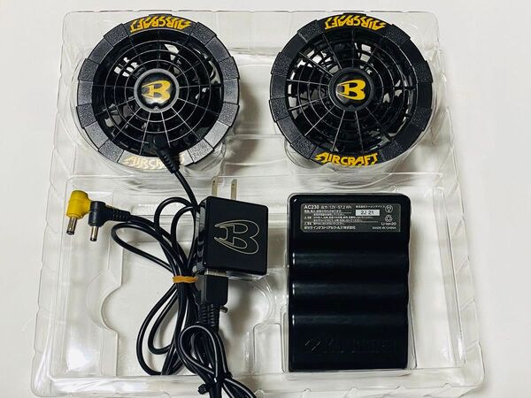 S12B(3) 「美品」バートル バッテリー ファンセット12V