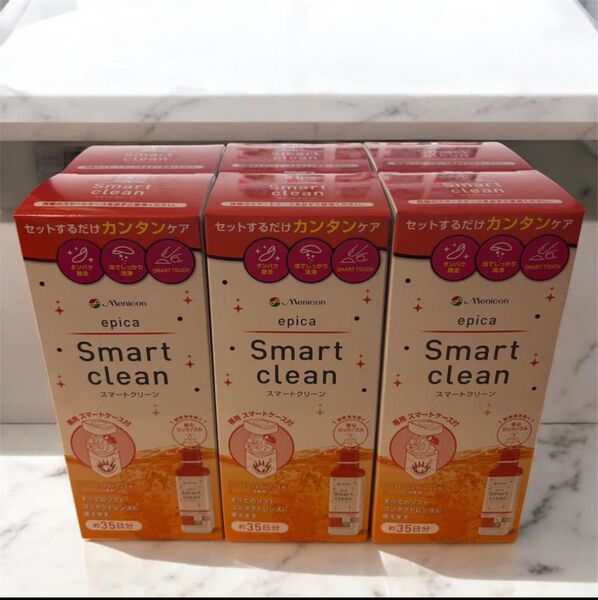 メニコン コンタクト洗浄液 スマートクリーン 300ml×6箱 210日分 ②