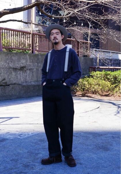 25SS RAILMAN DENIM PANT 34 NIGEL CABOURN レイルマンデニム ナイジェルケーボン ブラック