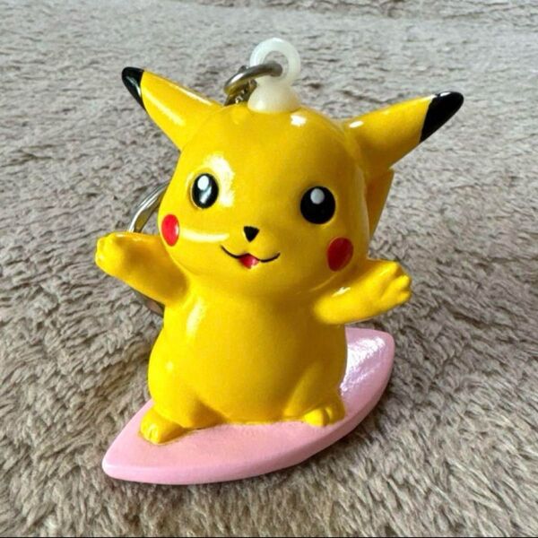 【超希少・美品】ポケットモンスター ポケモン なみのりピカチュウ 最初期 ソフビ キーホルダー