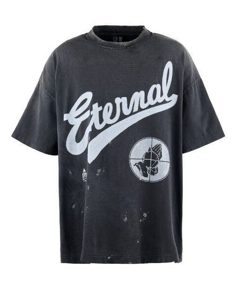 SAINT Mxxxxxx × FEAR OF GOD FG_SS TEE/SNT OF GOD / BLK