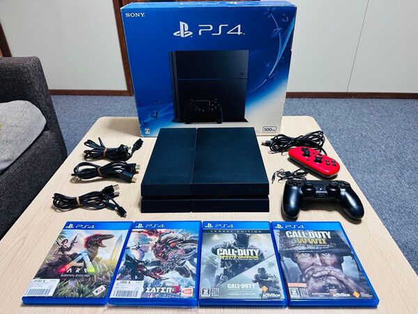 PS4 本体 ソフト4本 コントローラー2個 まとめ売り