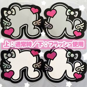 《高発光×高耐久》反射×グリッター れん うちわ文字 文字パ (厚紙補強済み)
