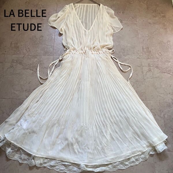 LA BELLE ETUDE シフォンプリーツ シアーワンピース FREE