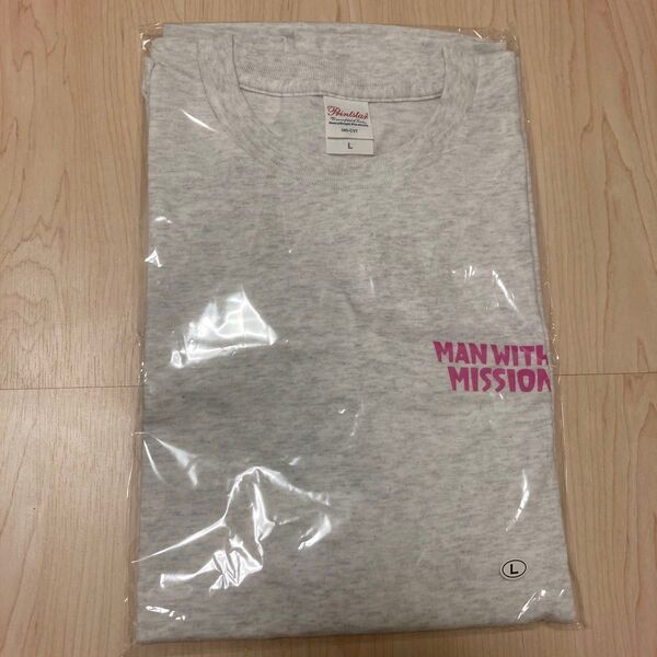 MAN WITH A MISSION 15th AnnivロゴTシャツ L 新品未開封品 (アッシュ)
