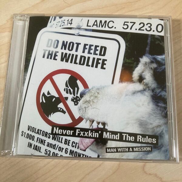 MAN WITH A MISSIONNEVER FXXKIN' MIND THE RULES2029枚限定のシングル CD