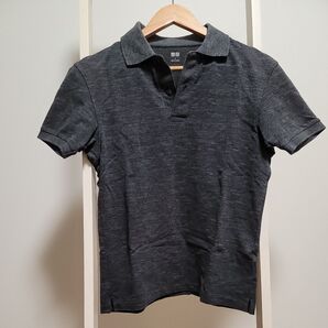 ユニクロ ポロシャツ メンズ S グレー