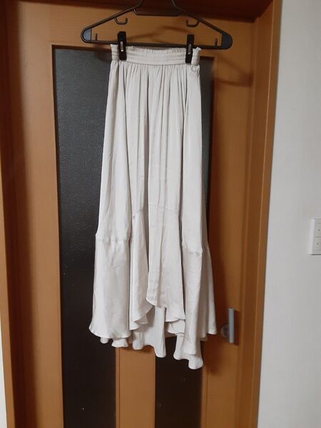 rienda ロングスカート ベージュ アシンメトリー L