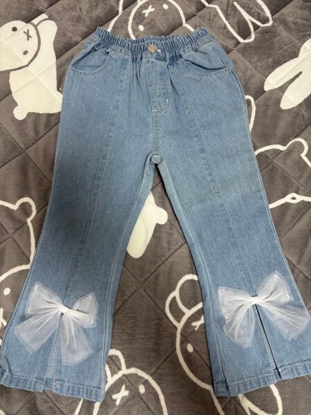 【新品未使用タグ付き】エルサ デニムパンツ 120