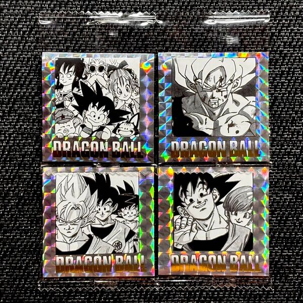ドラゴンボール 40周年記念 オリジナルイラストレーション シールウエハース 一巻 二十七巻 三十五巻 四十二巻
