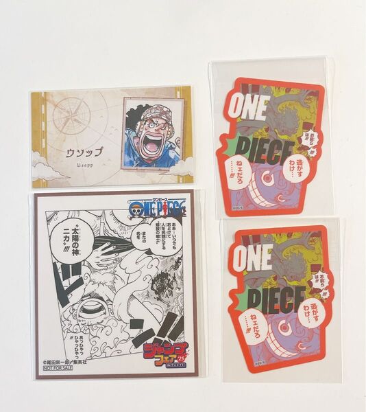 ONE PIECE ルフィ ニカ 特典ミニ色紙 ステッカーコレクション 2025 ジャンフェス ジャンプフェア 名刺カード