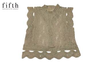 [1000 jpy ~]*fifth fifth total race design compact tops beige 