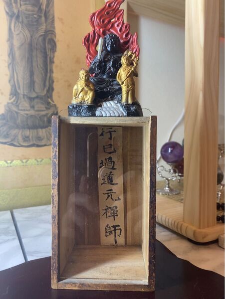 成田山不動尊 不動明王 時代物 置物