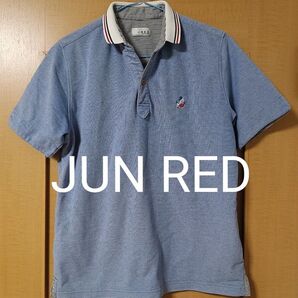 JUNRED メンズ 半袖ポロシャツ サイズ0(S〜M相当) 青 水色