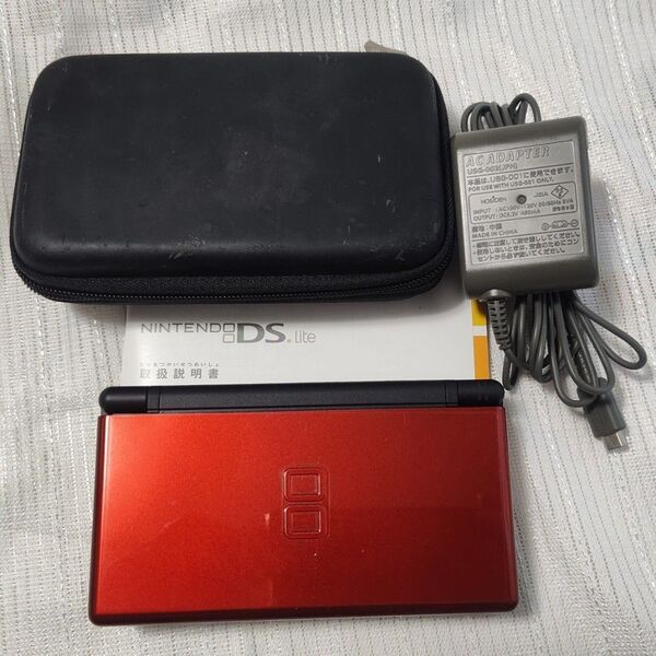 Nintendo DS LITE クリムゾンブラック 本体【中古】
