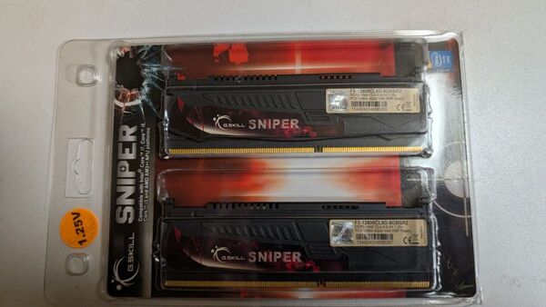 G.SKILL SNIPER DDR3-1600 PC3-12800 4GB×4枚 16GB デスクトップ用メモリ デスクトップ用