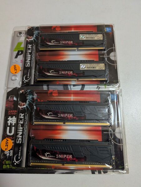 G.SKILL SNIPER DDR3-1600 PC3-12800 4GB×4枚 16GB デスクトップ用メモリ デスクトップ用