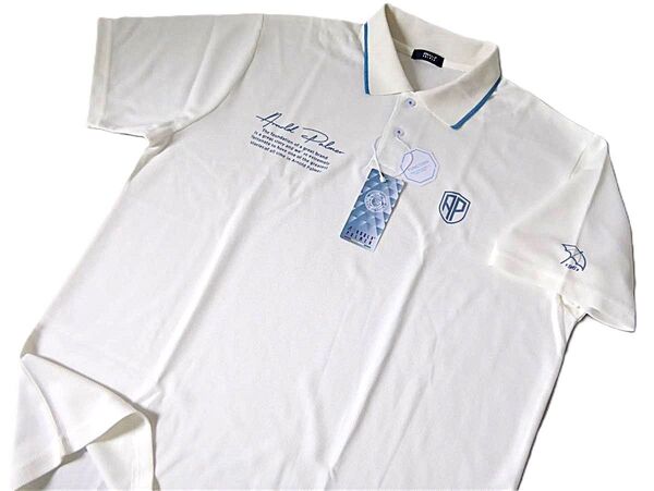 「新品」アーノルド・パーマー Arnold Palmer DRY ポロシャツ Mサイズ ホワイト系