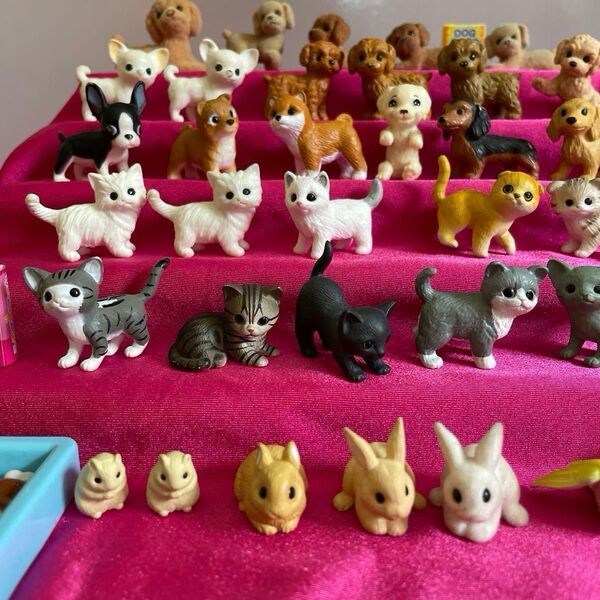 ミニチュア玩具 ペットフィギュア まとめ売りリカちゃん人形のペットショップ動物など