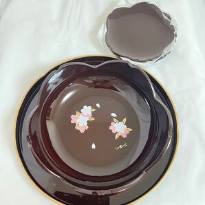 桜柄 菓子鉢 銘々皿 お盆 セット 未使用に近い