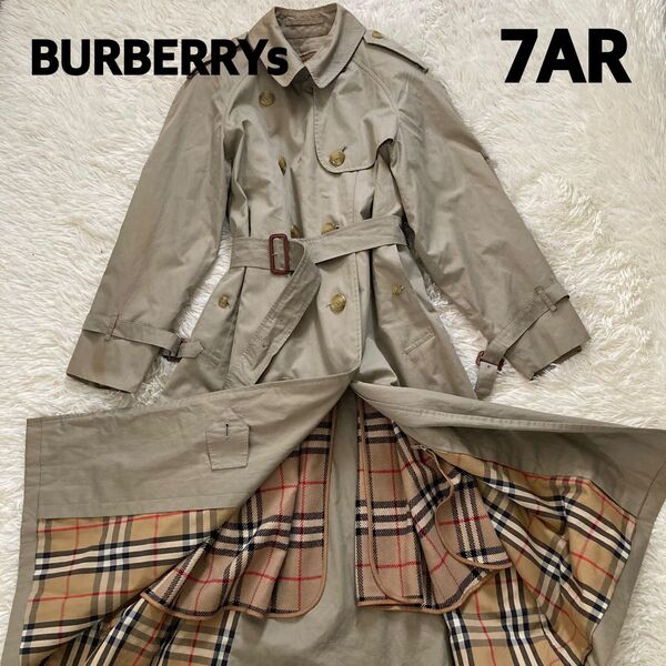 バーバリー BURBERRYS ベージュ ウールライナー付きトレンチコート ロング丈 7AR